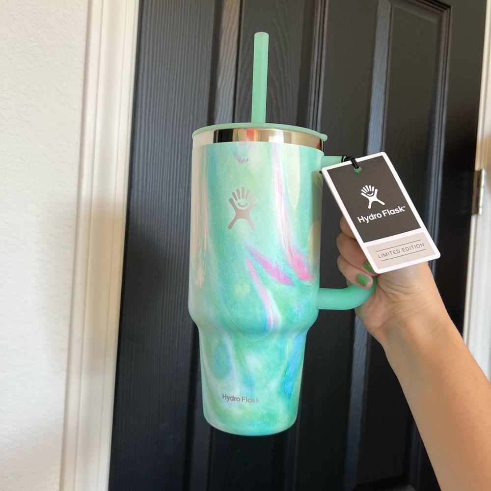 32 oz Travel Tumbler Hydro Flask Water Bottle Jelly Green